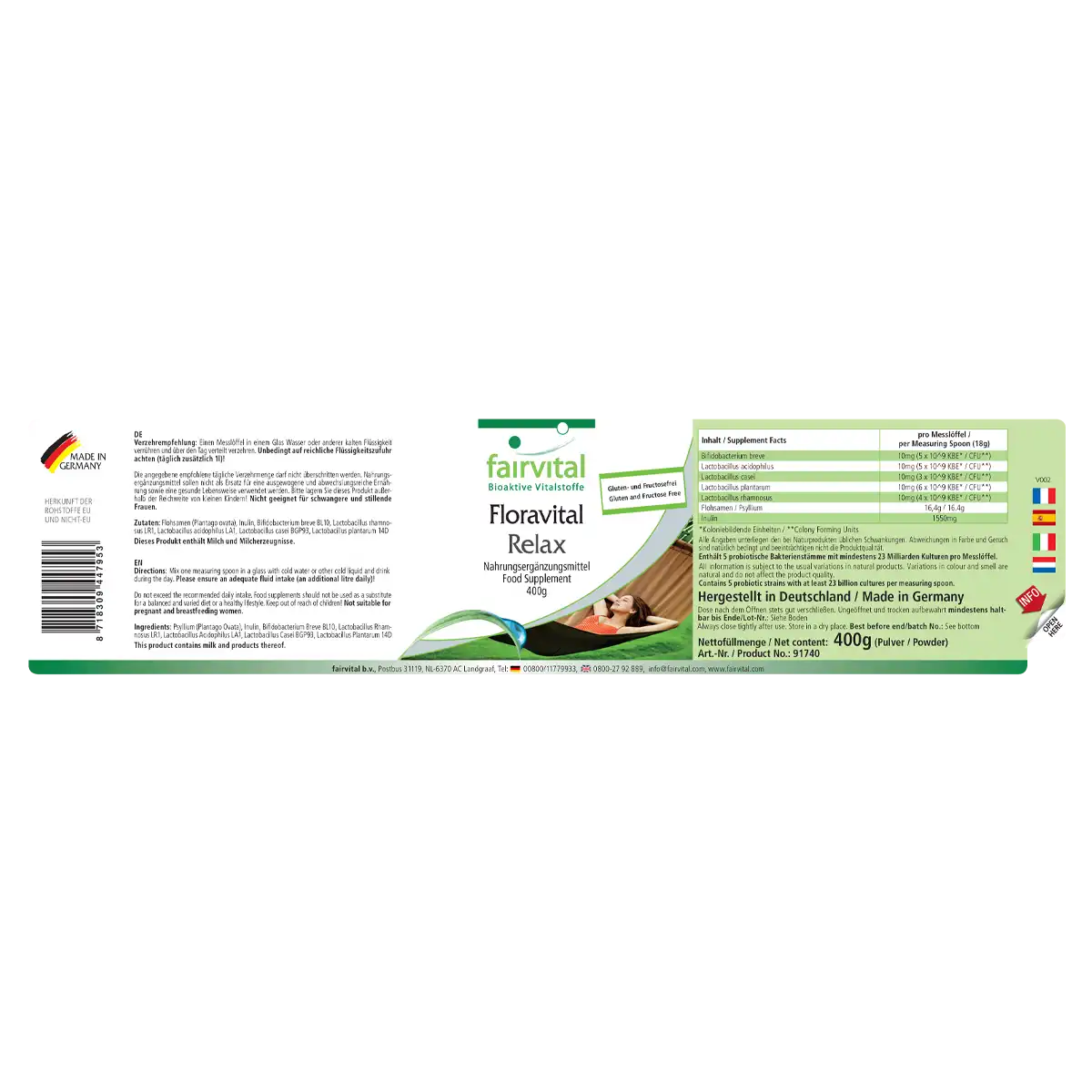 Floravital Relax – 400g polvere Floravital Relax – 400g polvere