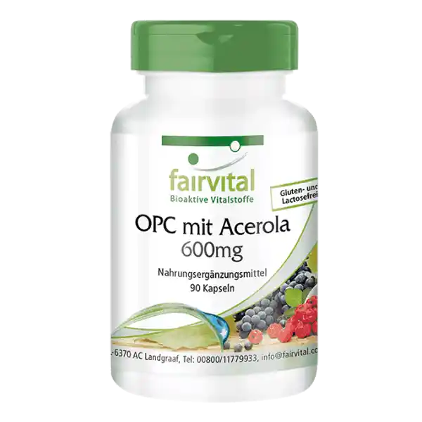 OPC 600mg with acerola - 90 capsules