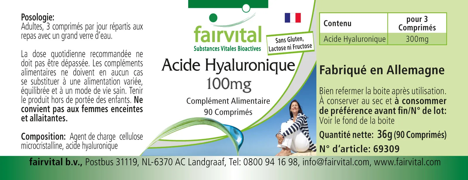 Hyaluronic Acid 100mg - 90 Tablets Hyaluronic Acid 100mg - 90 Tablets