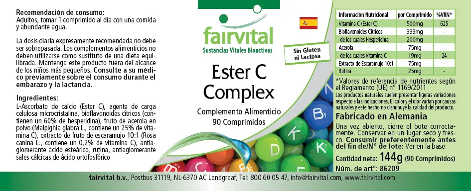 Complejo de Ester C ®– 90 comprimidos Complejo de Ester C ®– 90 comprimidos