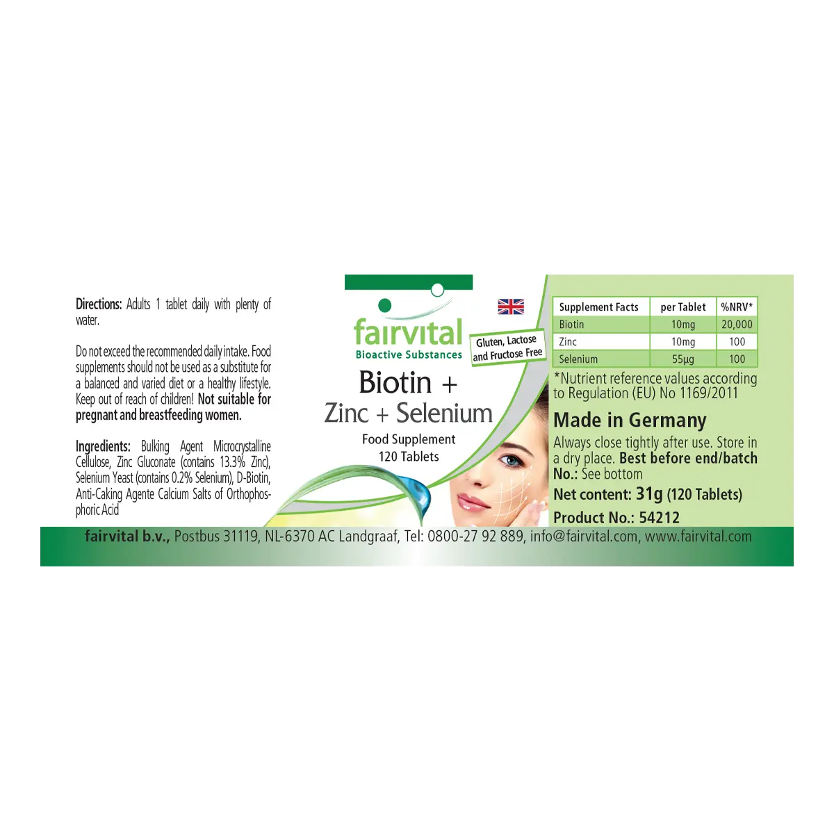 Biotin + Zinc + Selenium Biotin + Zinc + Selenium