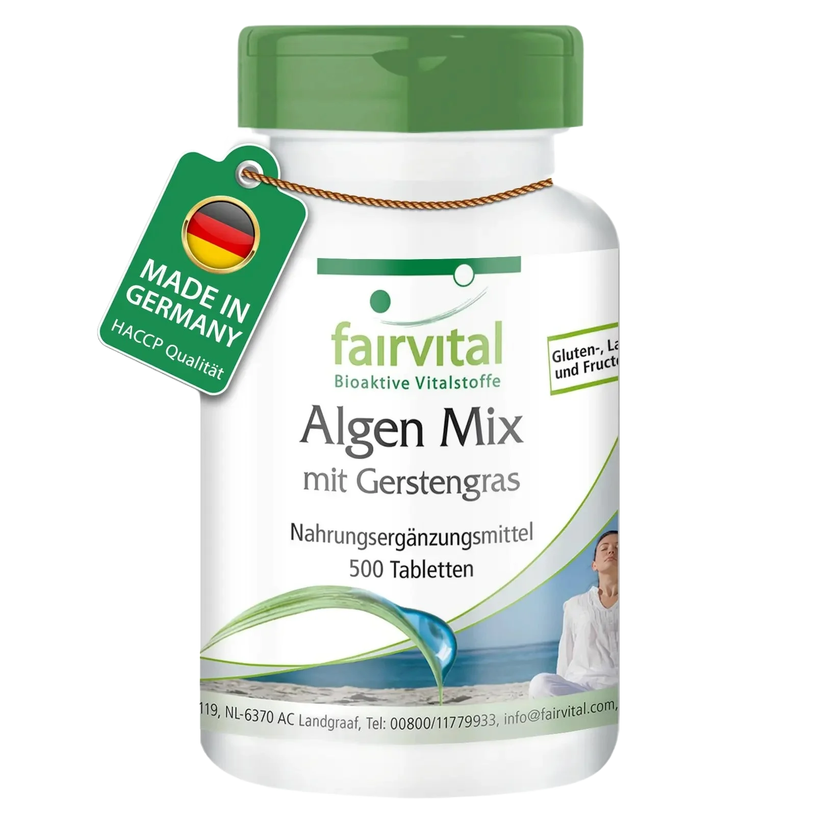 Algae mix with barley grass - 500 tablets