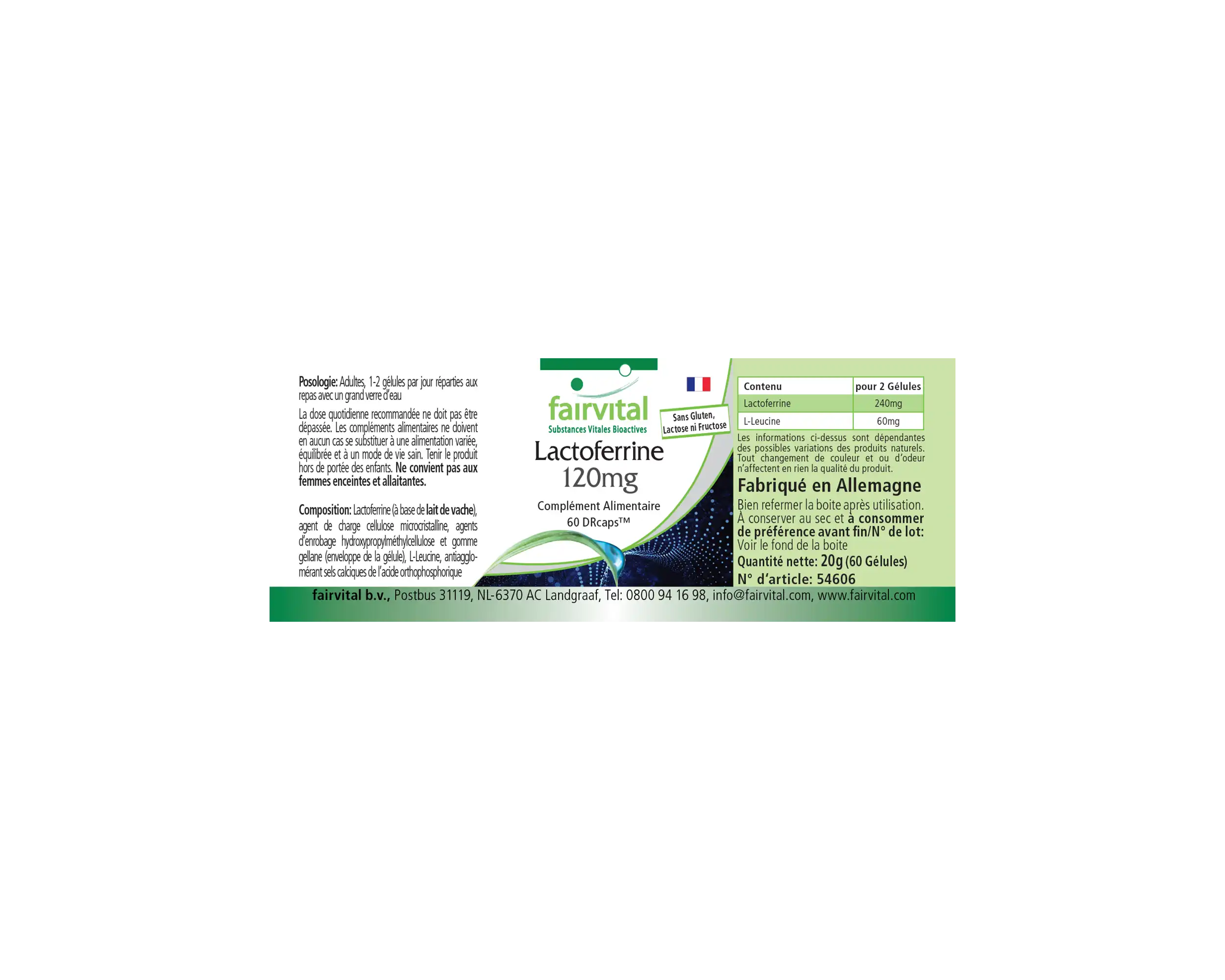 Lactoferrin 120mg - 60 DRcaps™ Lactoferrin 120mg - 60 DRcaps™