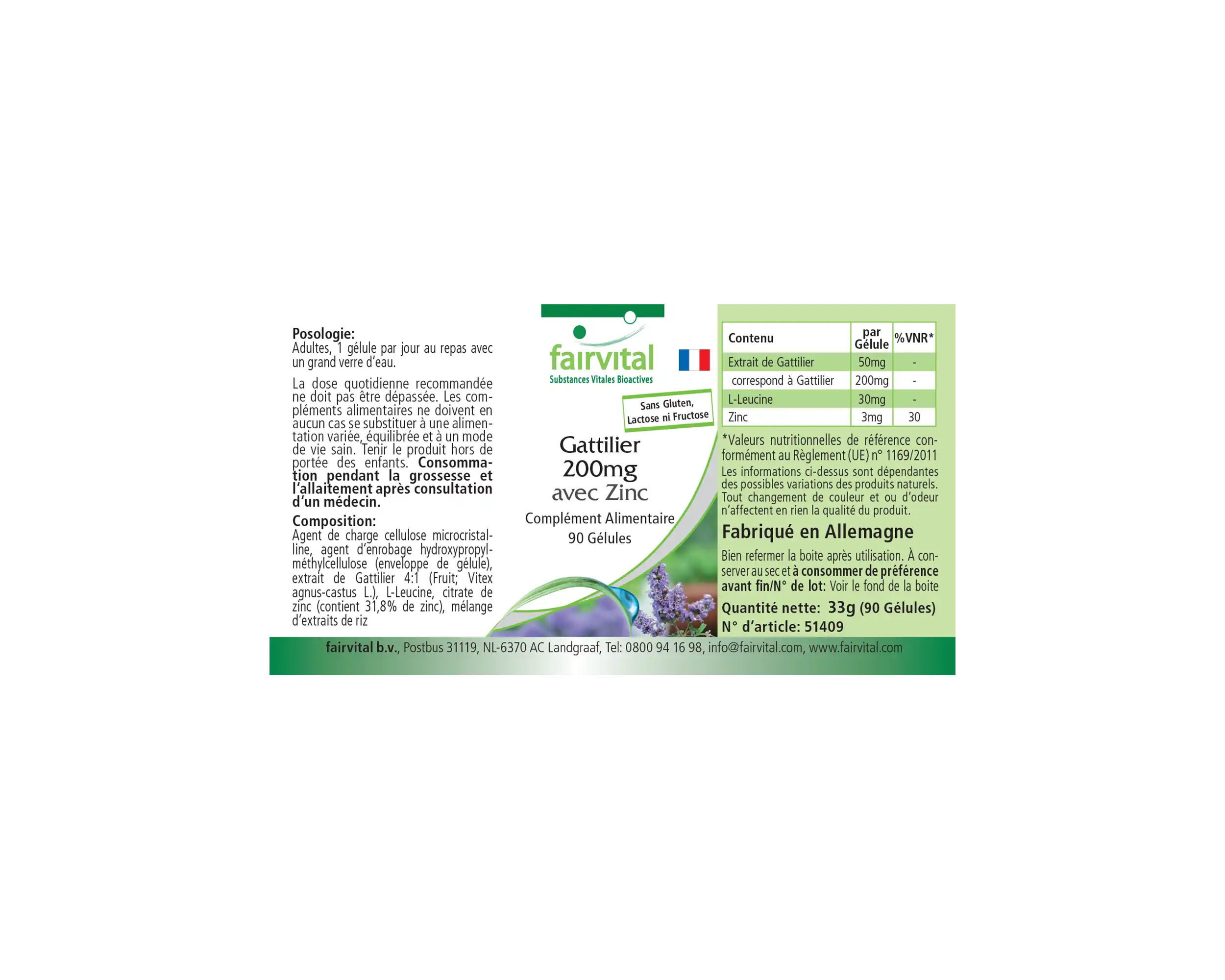 Chaste Tree 200mg with zinc - 90 Capsules Chaste Tree 200mg with zinc - 90 Capsules