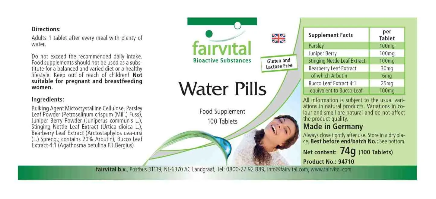Wassertabletten -100 Tabletten-Brennnessel-Extrakt Komplex-Vegan & Hochdosiert | Fairvital Wassertabletten -100 Tabletten-Brennnessel-Extrakt Komplex-Vegan & Hochdosiert | Fairvital