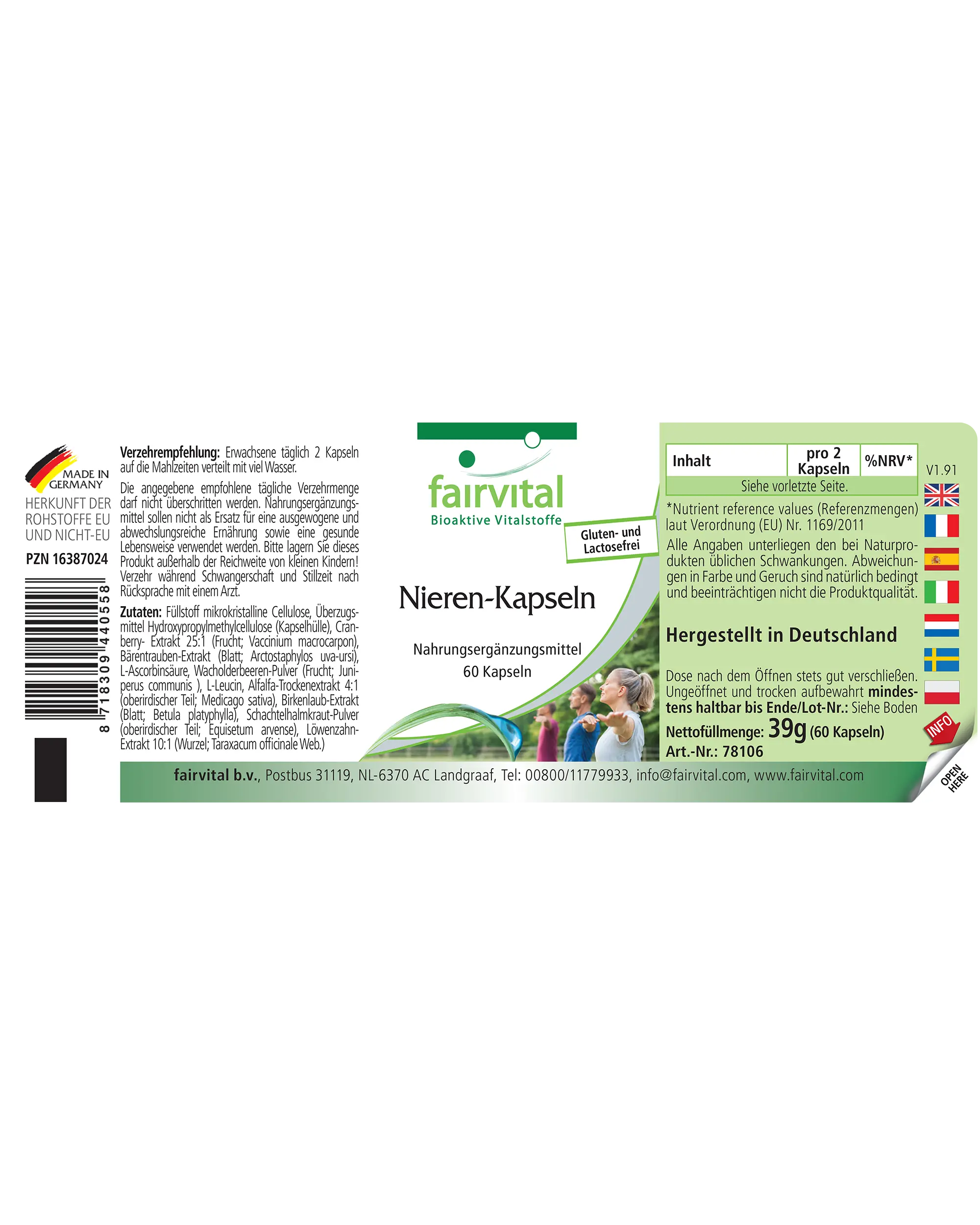 Cápsulas para los riûones - 60 Cápsulas