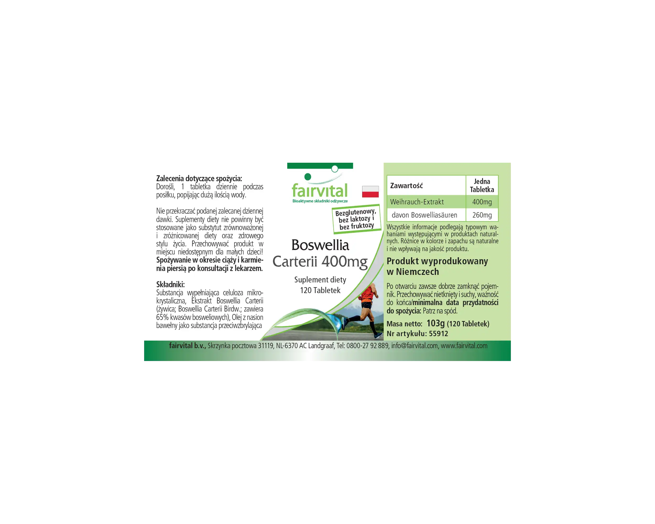 Boswellia Carterii 400mg - 120 Tabletten - Afrikanischer Weihrauch-Extrakt - Hochdosiert | Fairvital