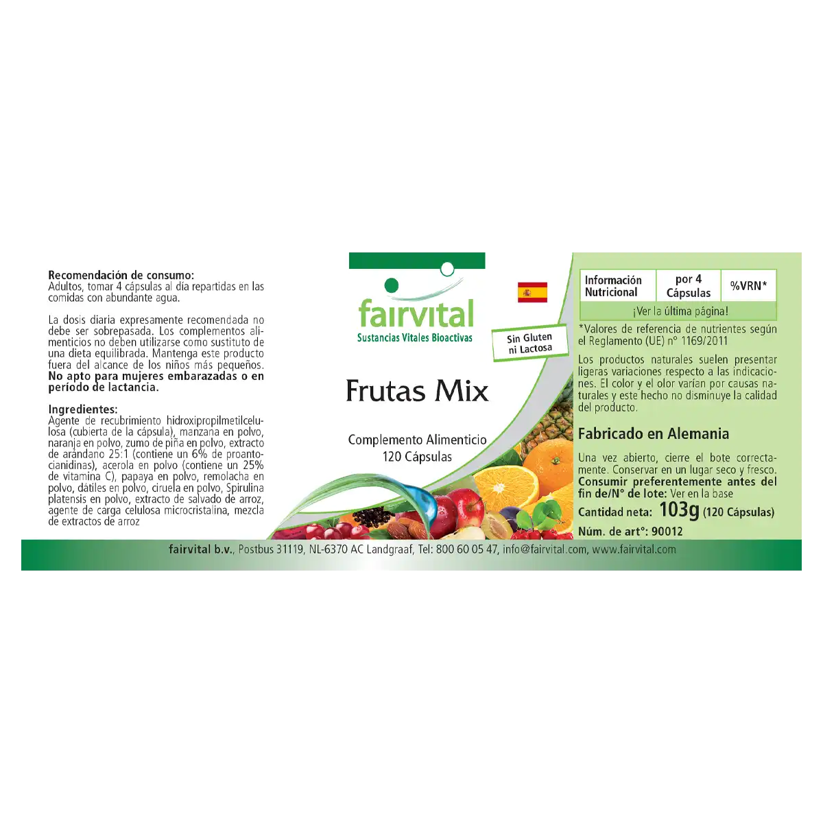 Frutas Mix - 120 Cápsulas Frutas Mix - 120 Cápsulas