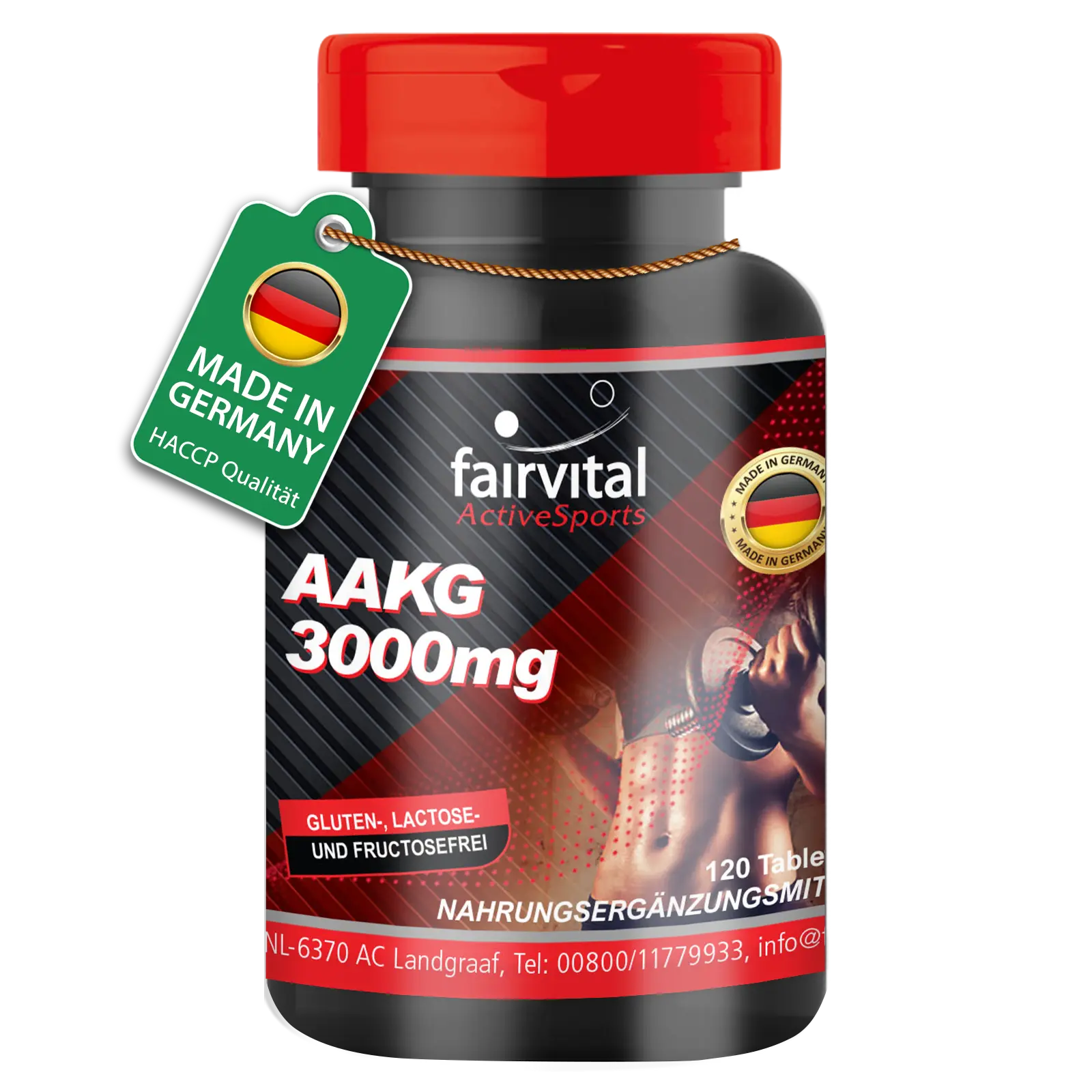 AAKG 3000mg L-Arginina alfa-chetoglutarato - 120 Compresse