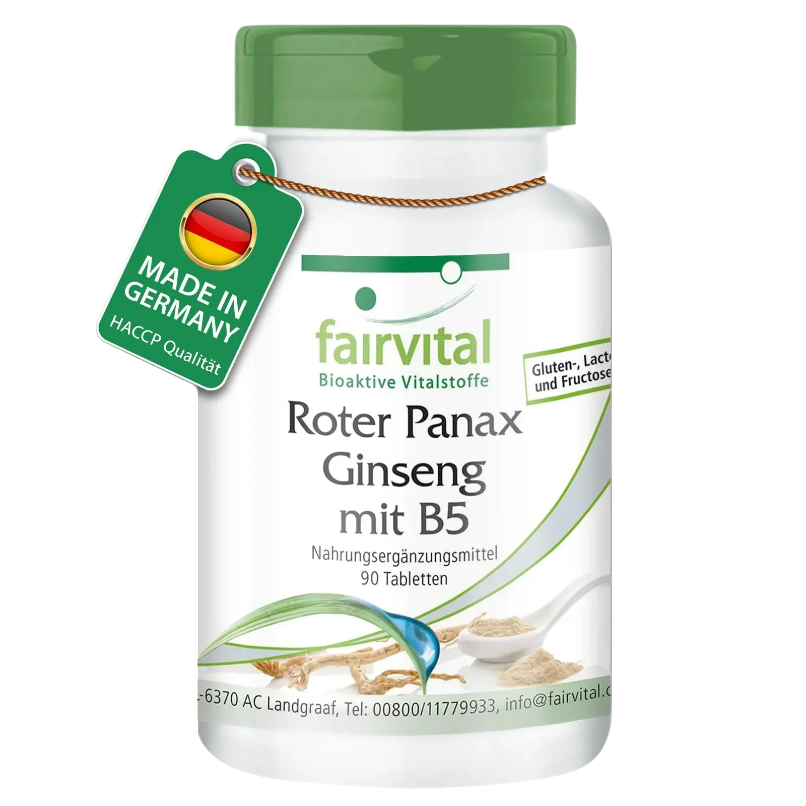 Red Panax Ginseng with B5 - 90 Tablets Red Panax Ginseng with B5 - 90 Tablets