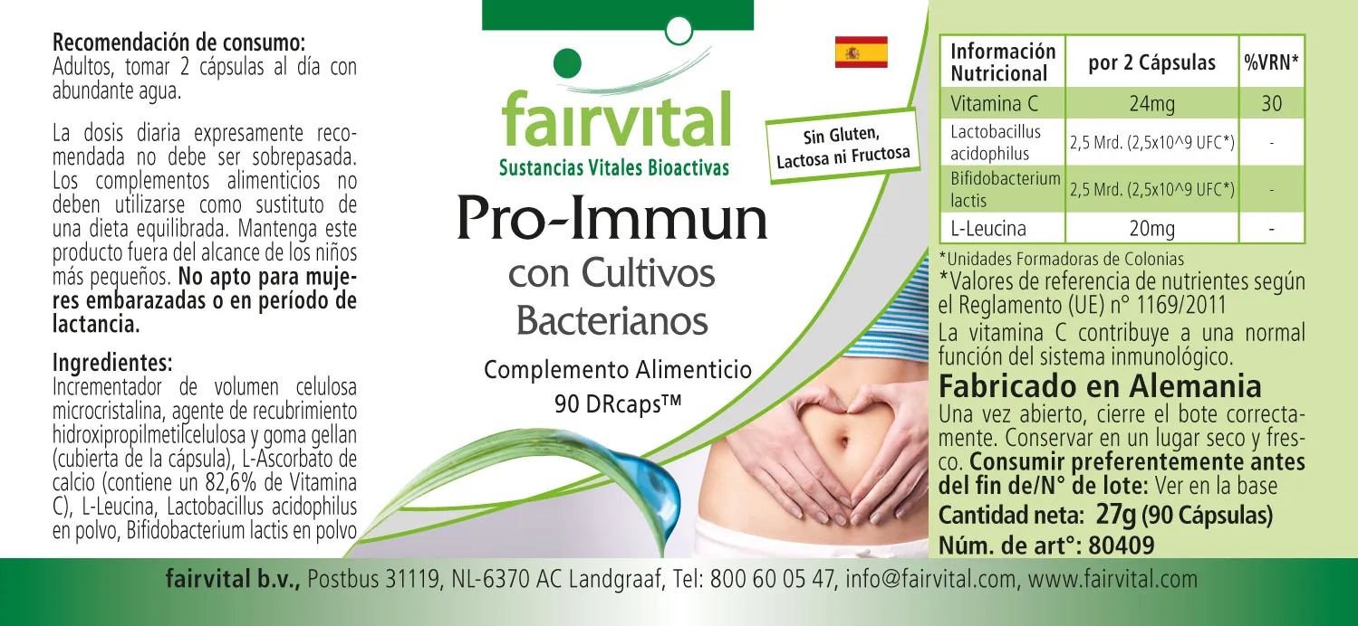 Pro Immun avec cultures bactériennes - 90 DRcaps® Pro Immun avec cultures bactériennes - 90 DRcaps®