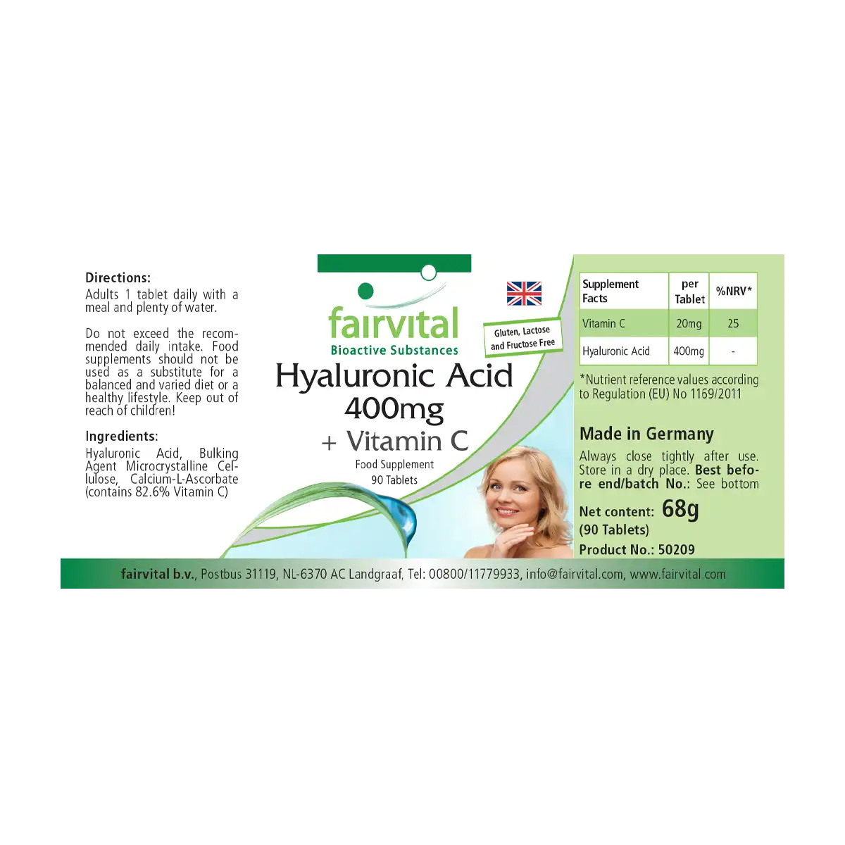 Hyaluronsäure 400mg + Vitamin C