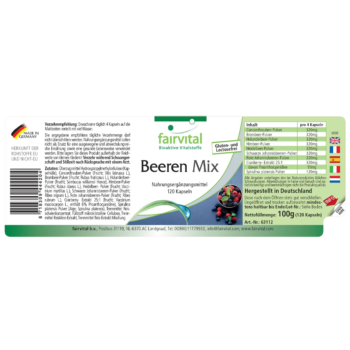 Berry Mix – 120 capsule Berry Mix – 120 capsule