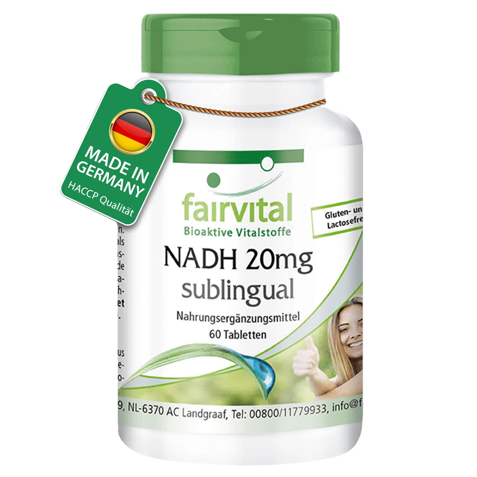 NADH 20mg sublingual - 60 comprimés