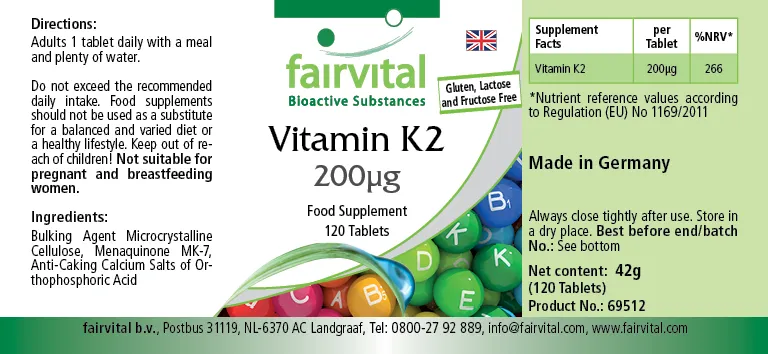 Vitamina K2 200ug – 120 compresse Vitamina K2 200ug – 120 compresse