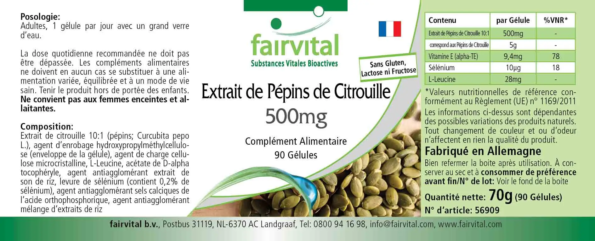 Pumpkin Seed Extract 500mg - 90 Capsules Pumpkin Seed Extract 500mg - 90 Capsules