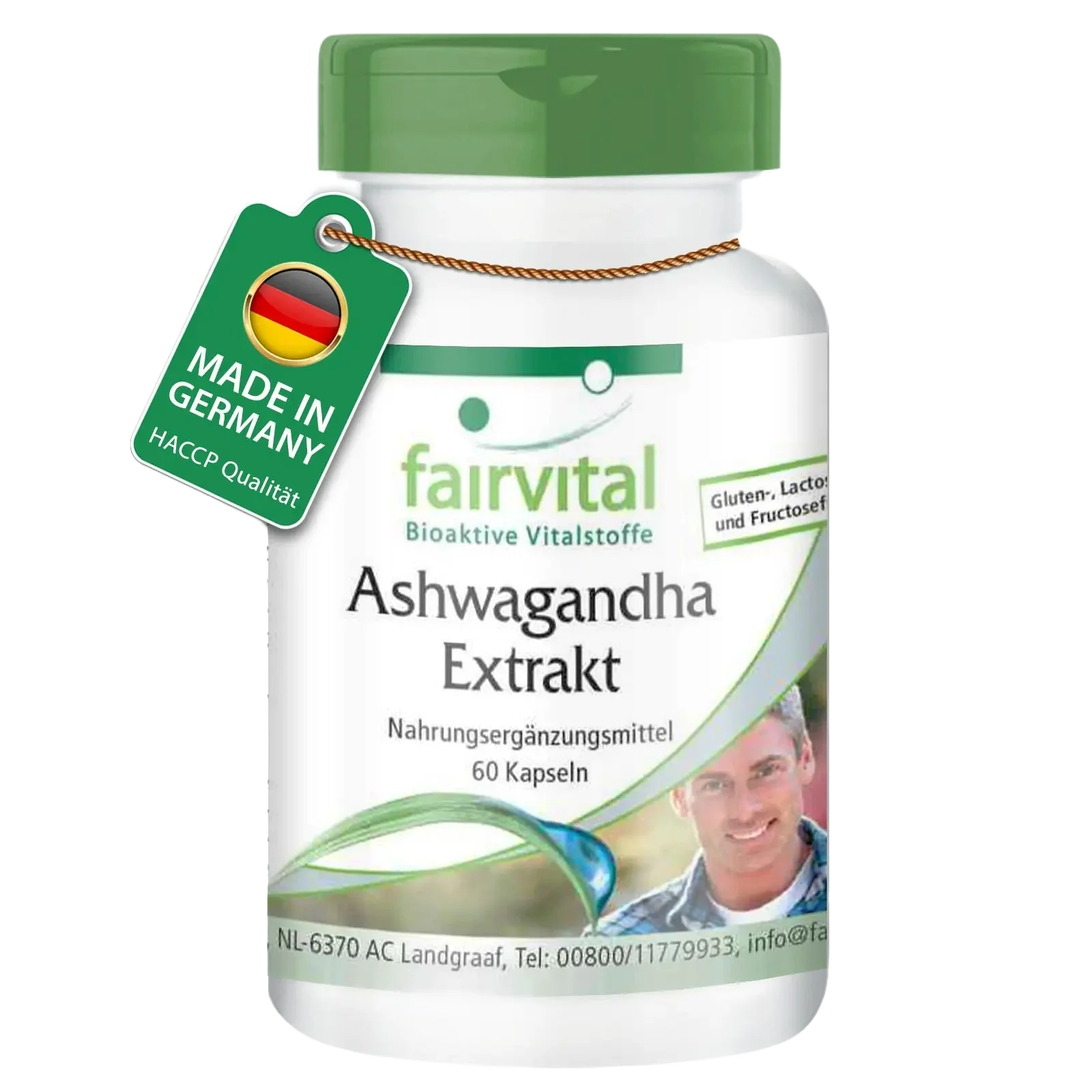 Extracto de Ashwagandha  500mg - 60 Cápsulas