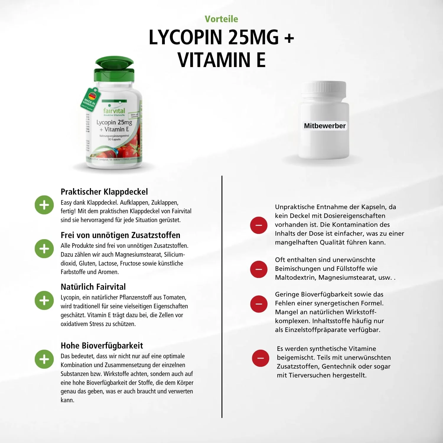 Licopene 25mg + Vitamina E - 90 capsule