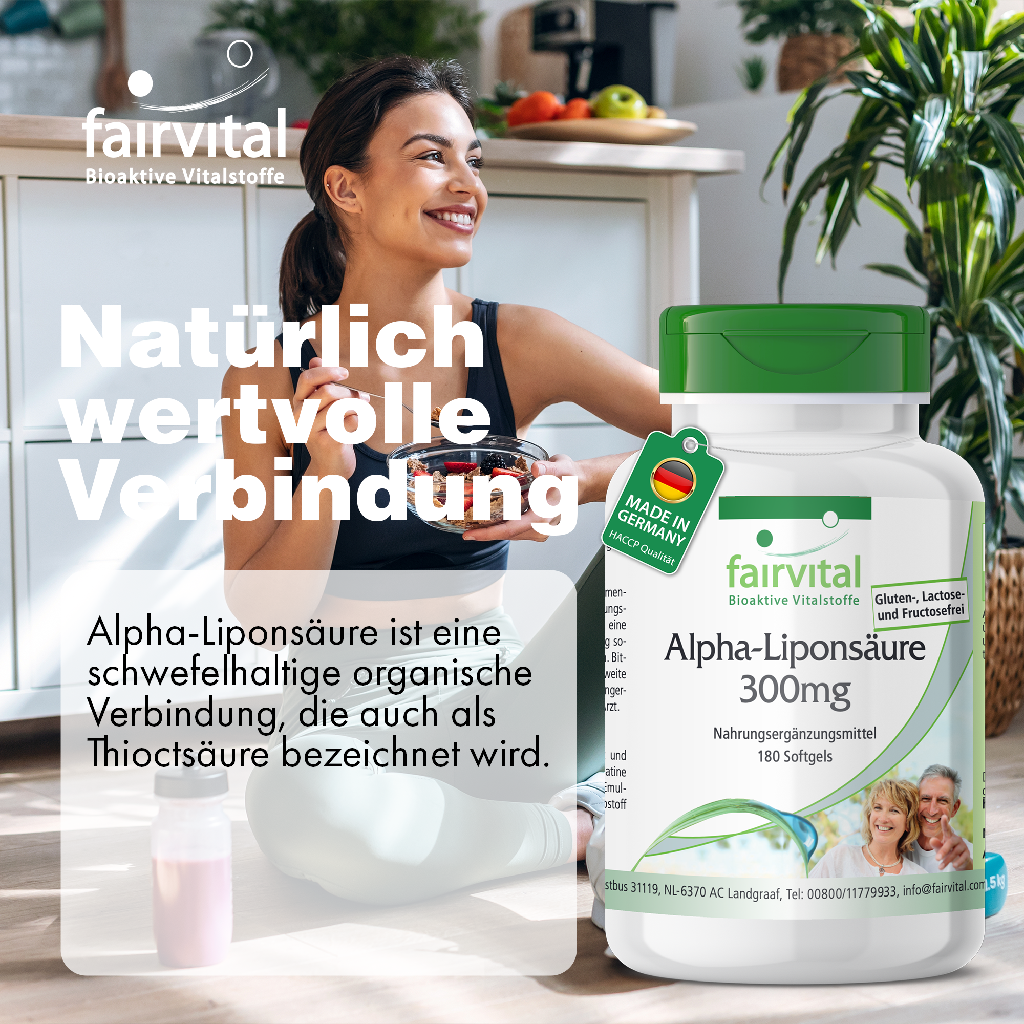 Alpha-Liponsäure 300mg - 180 Softgels | Fairvital