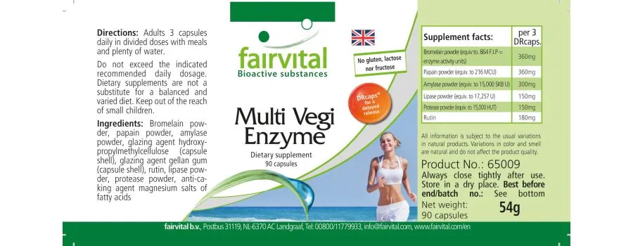 Multi Vegi Enzimi - 90 Capsule Multi Vegi Enzimi - 90 Capsule