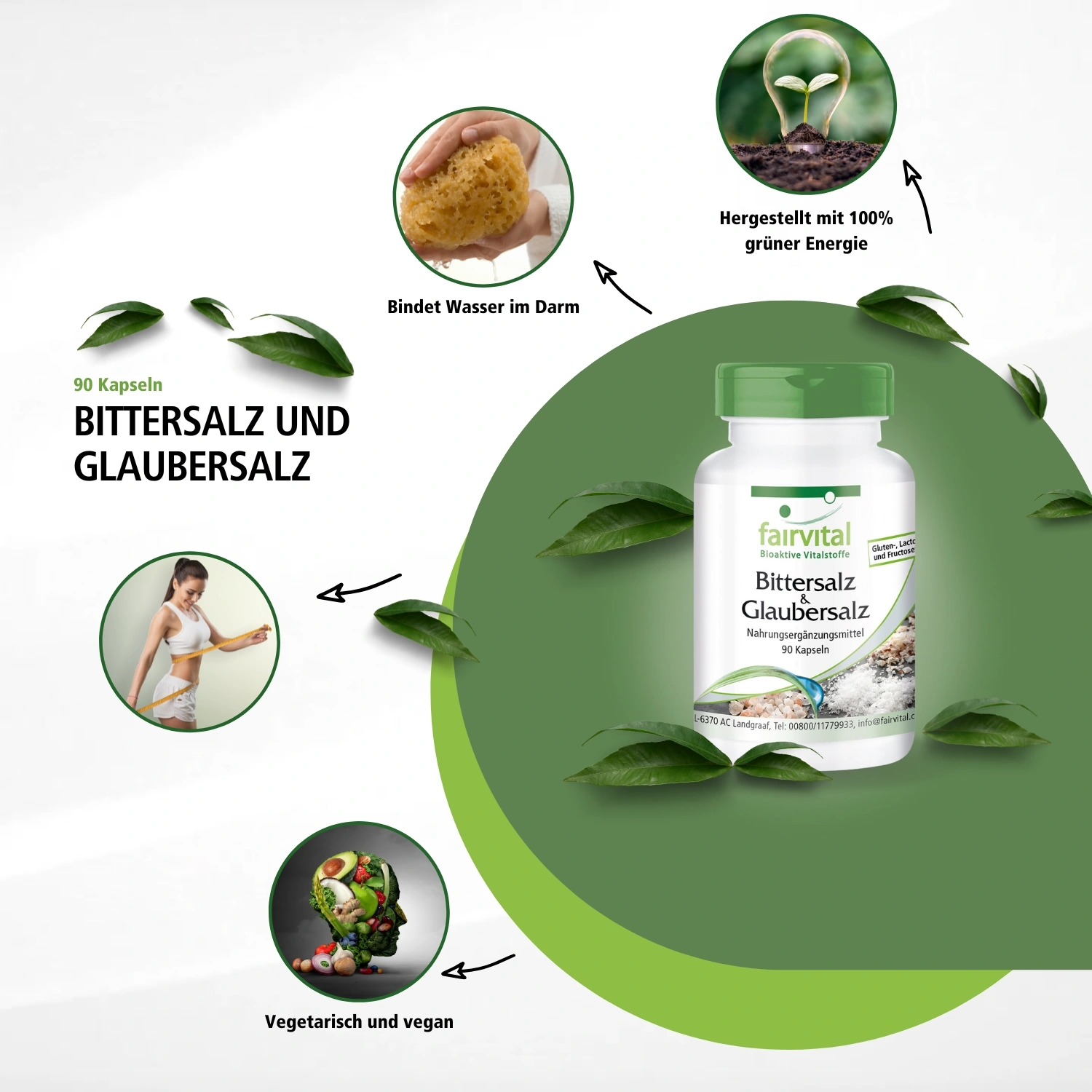 Epsom salt & Glauber´s salt – 90 capsules