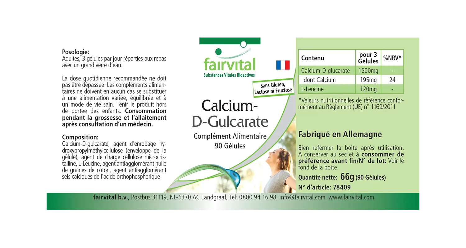 Calcium-D-Glucarate 90 Gélules