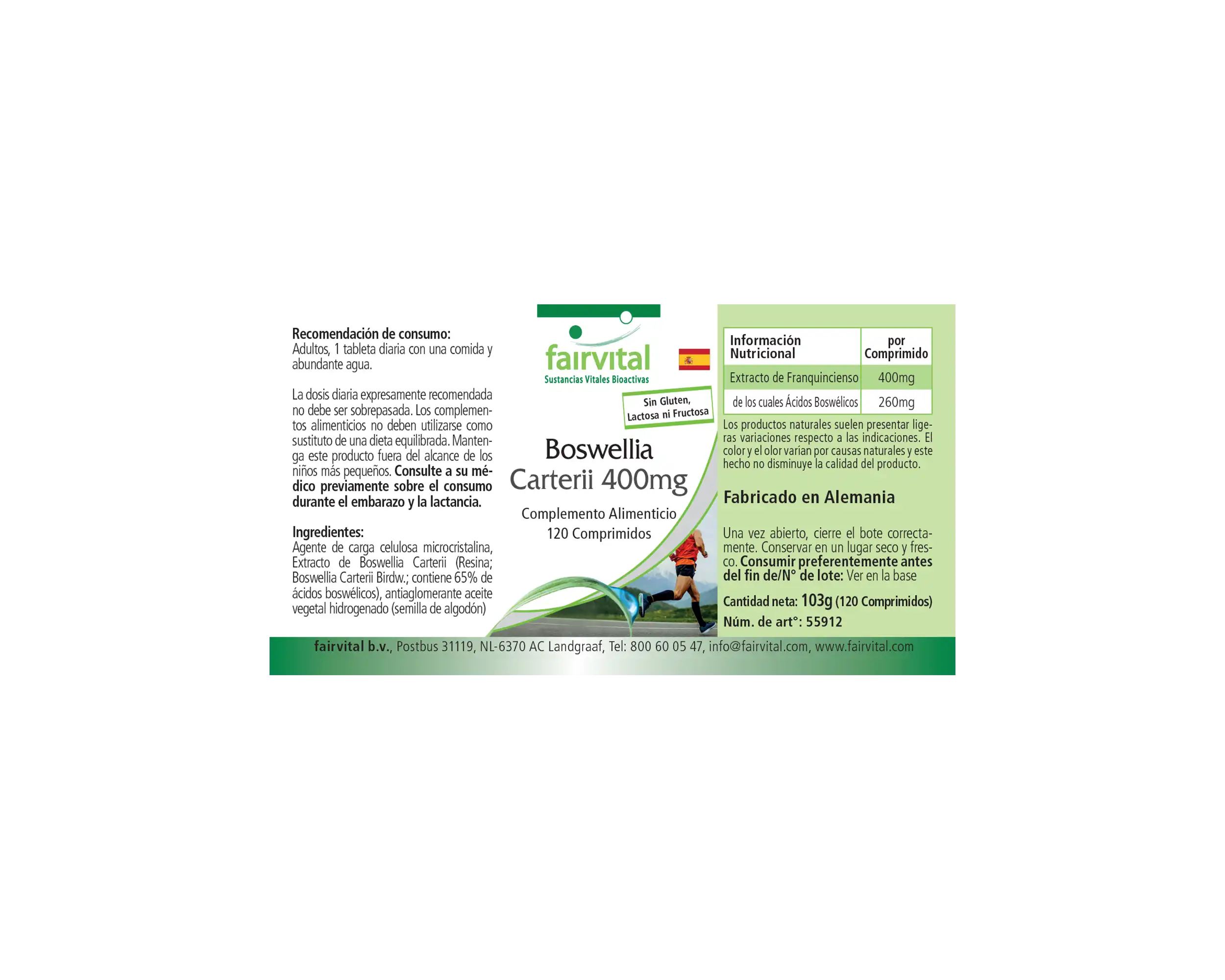 Boswellia Carterii 400mg - 120 Tabletten - Afrikanischer Weihrauch-Extrakt - Hochdosiert | Fairvital