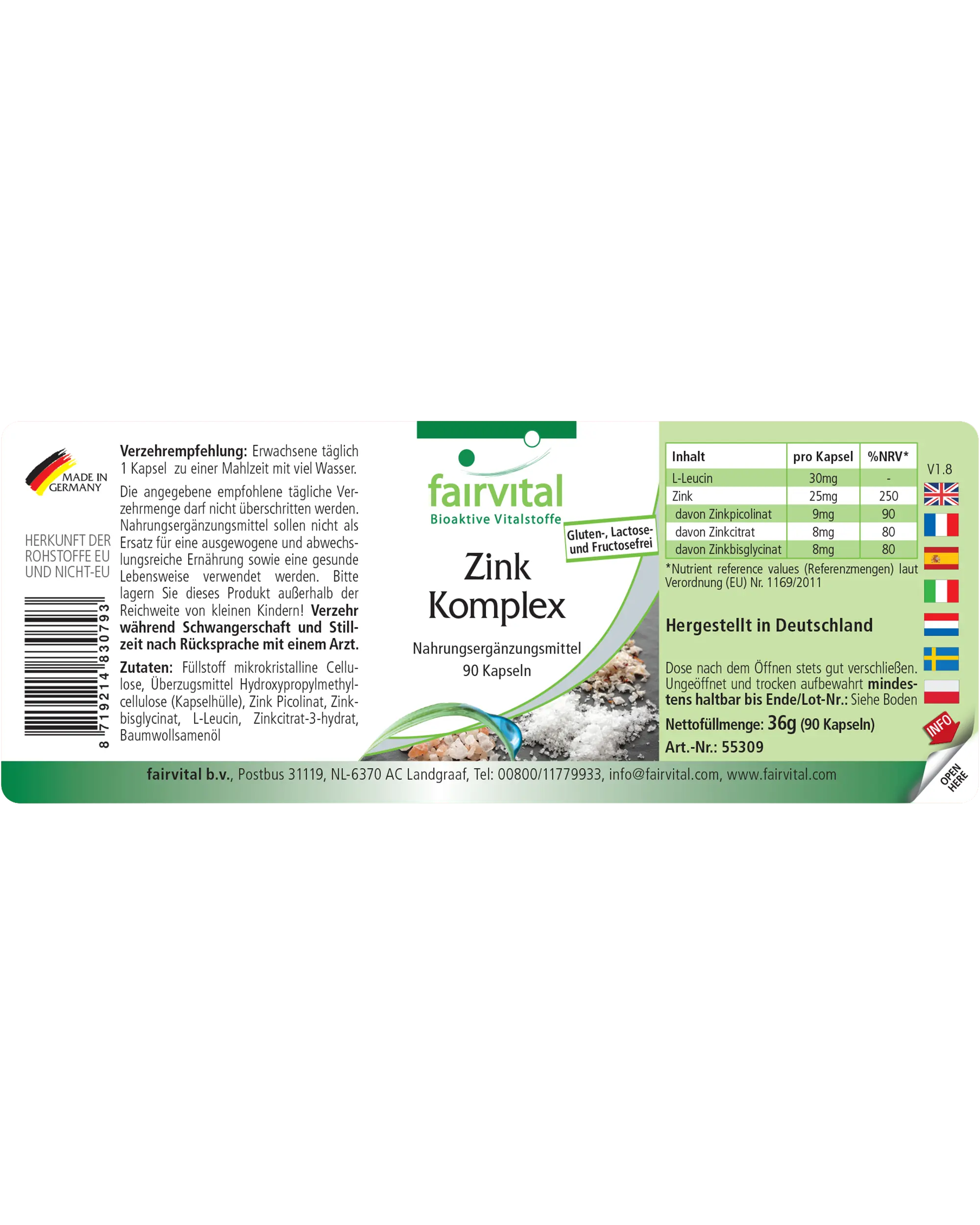 Zinc Complex 25mg