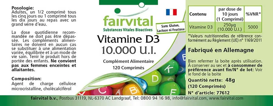 Vitamin D3 10000 I.E.