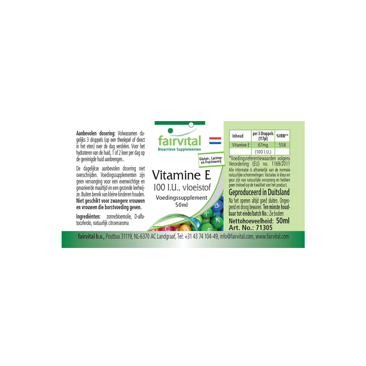 Olio di vitamina E 100 U.I. liquida - 50 ml Olio di vitamina E 100 U.I. liquida - 50 ml
