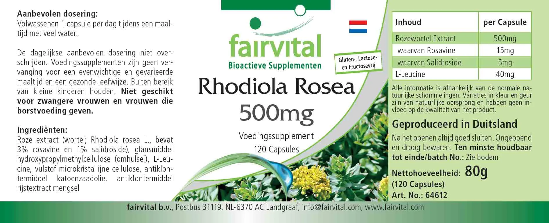 Rhodiola Rosea 500mg - 120 Capsules Rhodiola Rosea 500mg - 120 Capsules