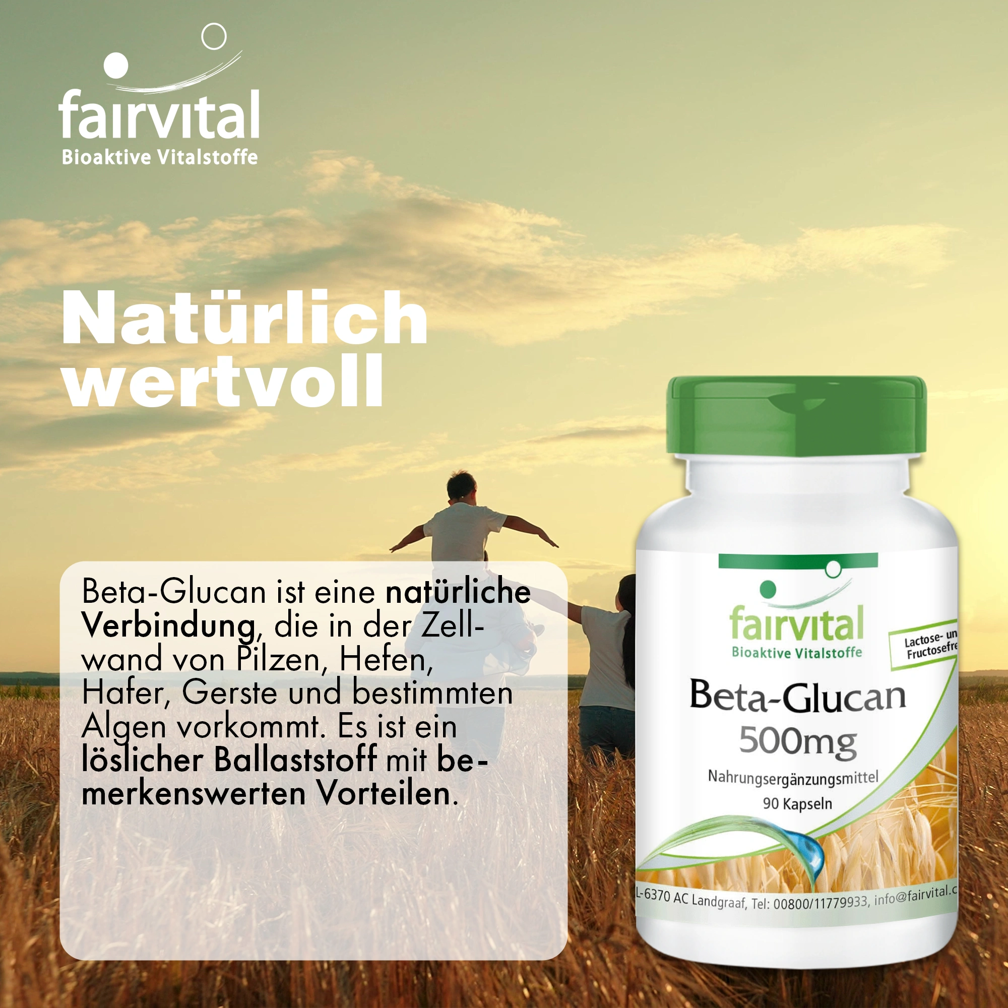 Beta-Glucano 500mg – 90 capsule
