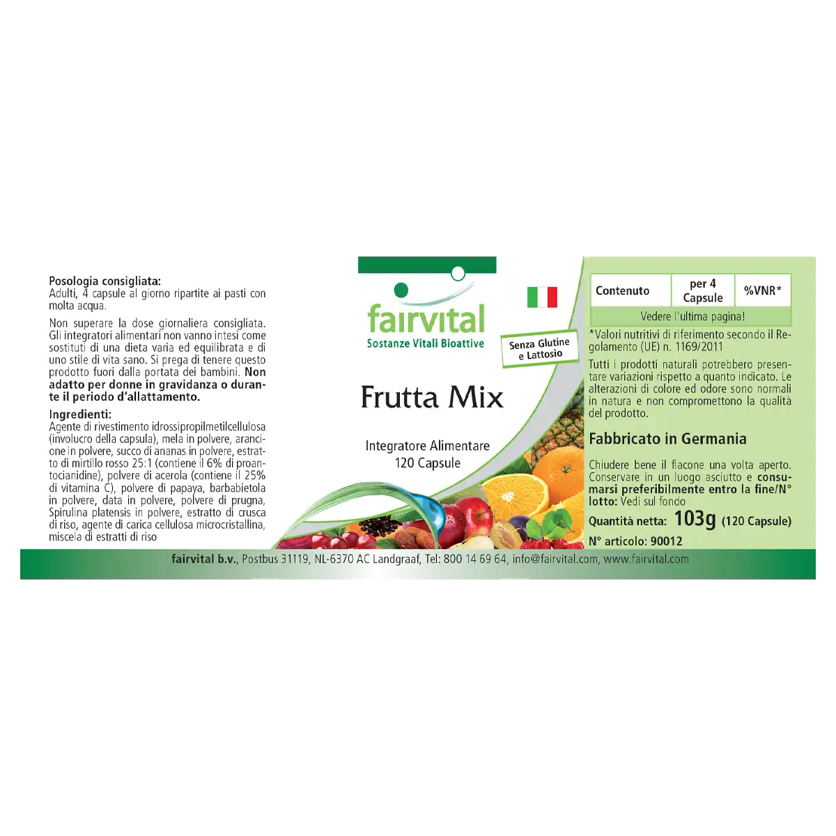 Frutas Mix - 120 Cápsulas Frutas Mix - 120 Cápsulas