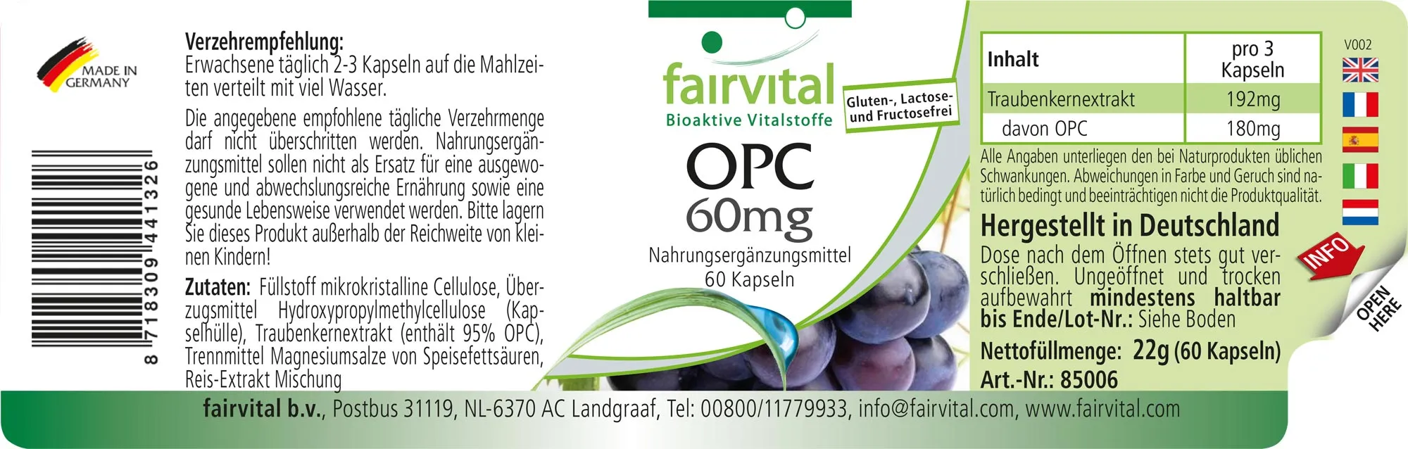 OPC 60mg – 60 Capsule OPC 60mg – 60 Capsule
