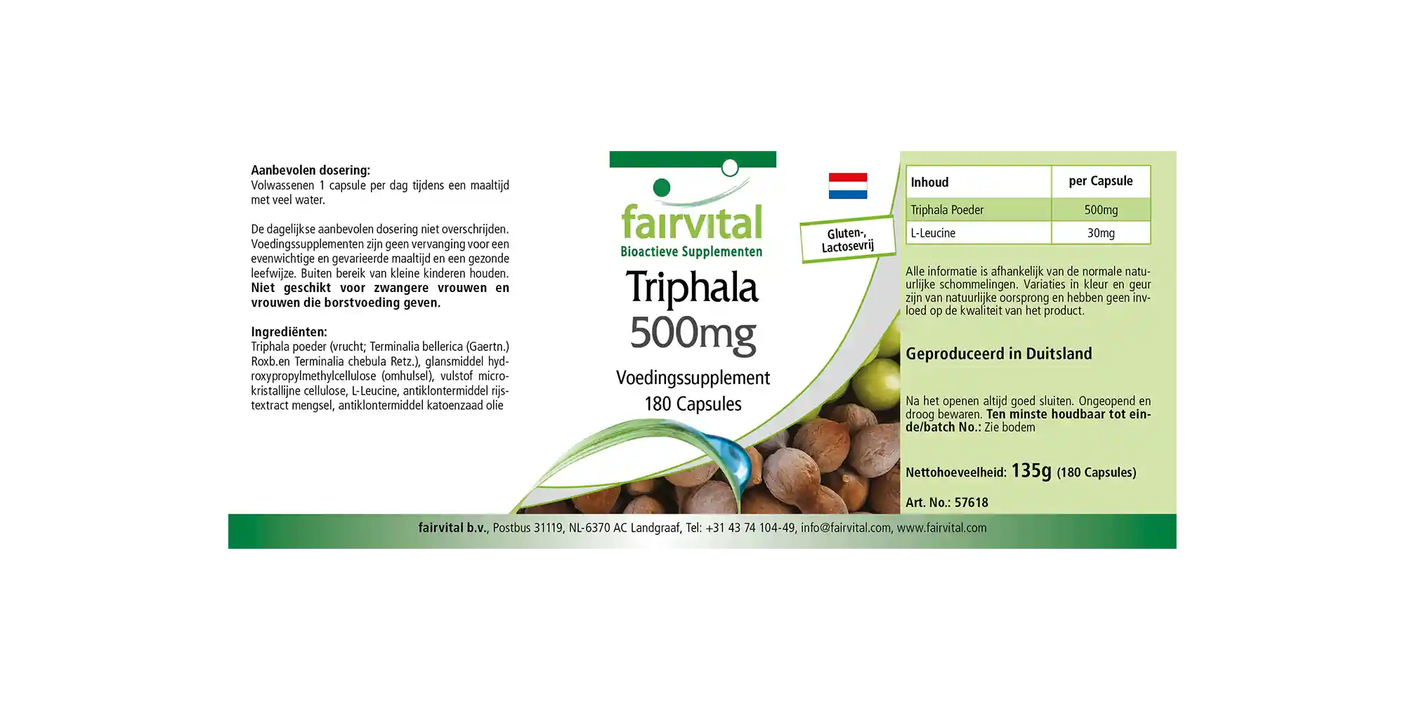 Triphala 500mg - 180 Capsules Triphala 500mg - 180 Capsules