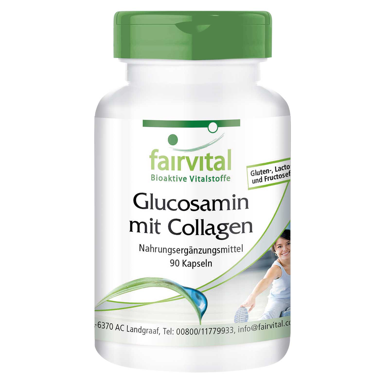 Glucosamine with collagen - 90 capsules - Sale- MHD 04/25