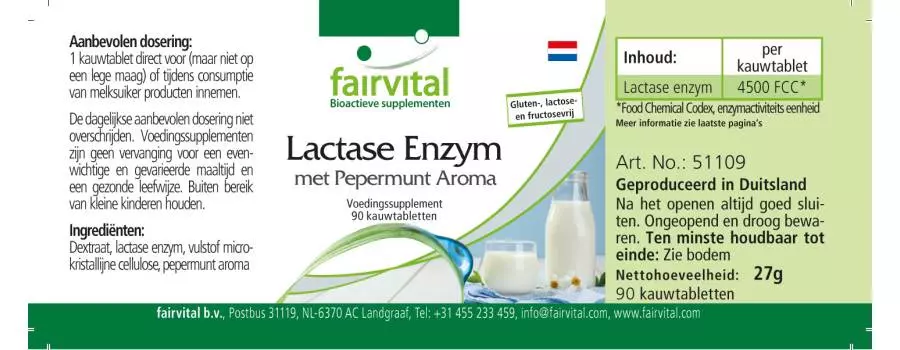 Enzima Lactasa - 90 Comprimidos
