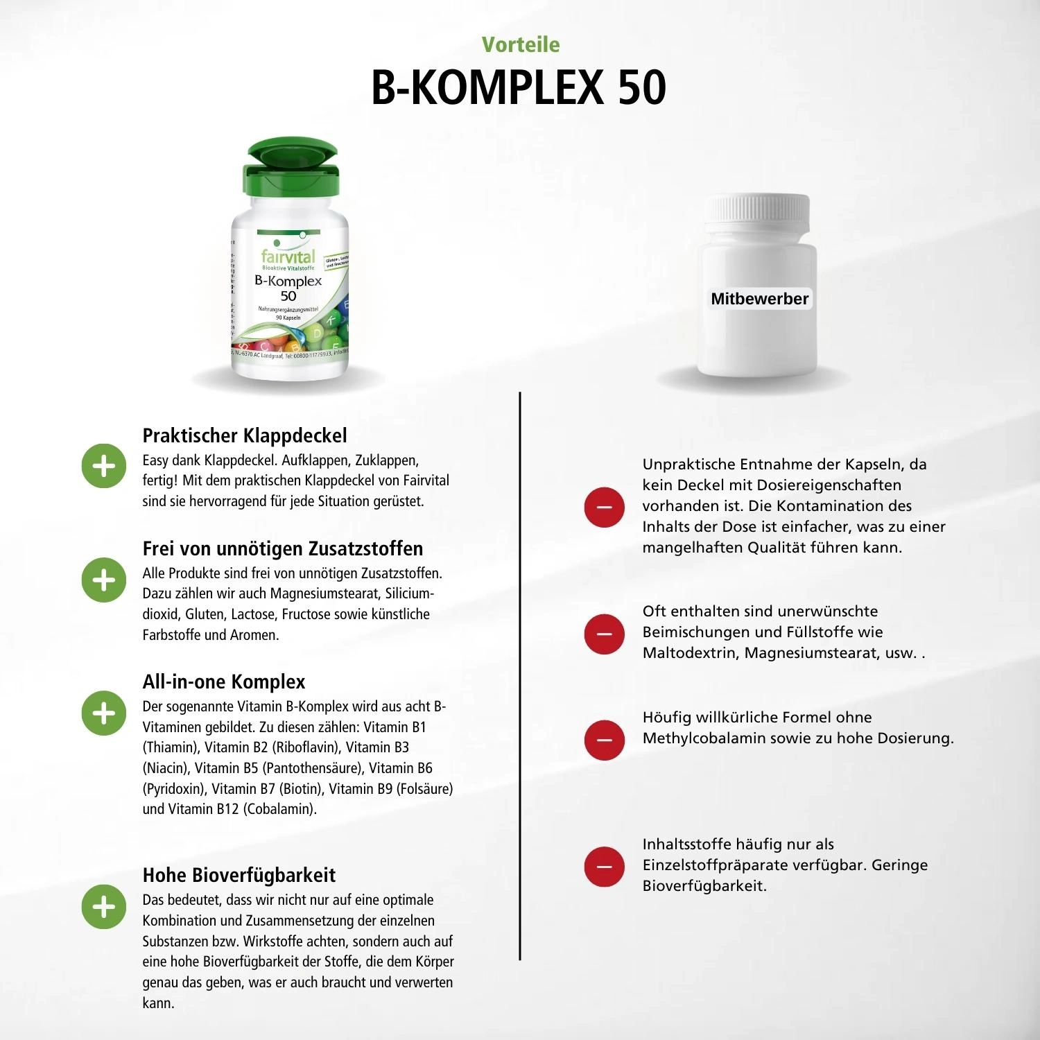 B complex 50 – 90 capsules