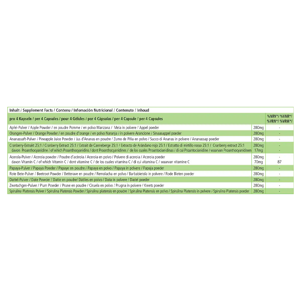Frutas Mix - 120 Cápsulas Frutas Mix - 120 Cápsulas