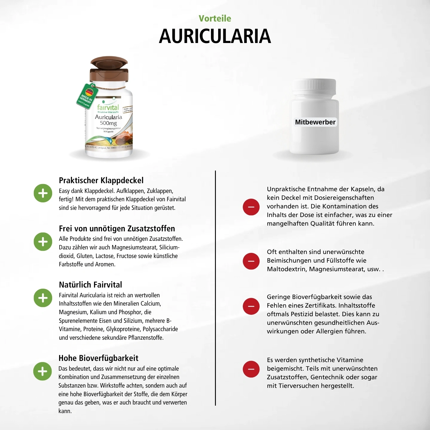 Auricularia 500mg - 90 Cápsulas