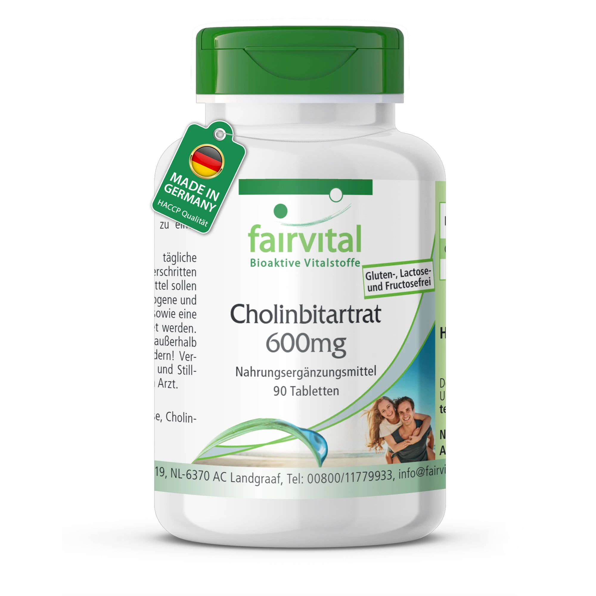 Colina Bitartrato 600mg- 90 Compresse