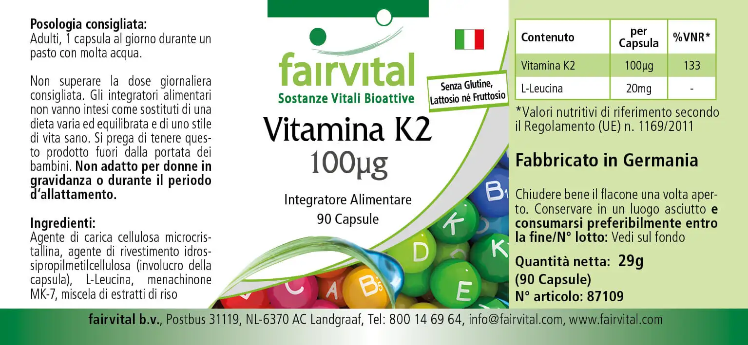 Vitamin K2 100µg - 90 Capsules Vitamin K2 100µg - 90 Capsules
