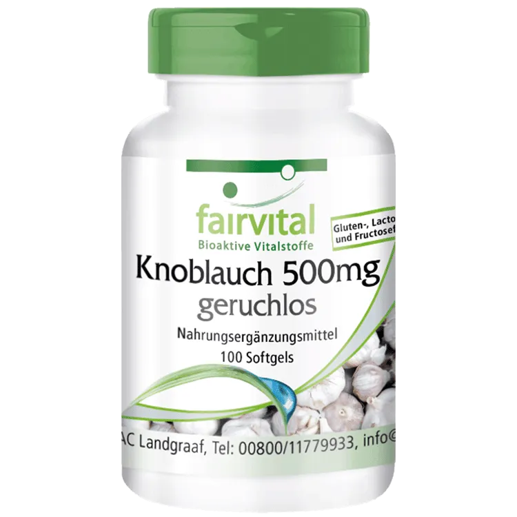 Aglio inodore – 500mg – 100 Softgel Aglio inodore – 500mg – 100 Softgel