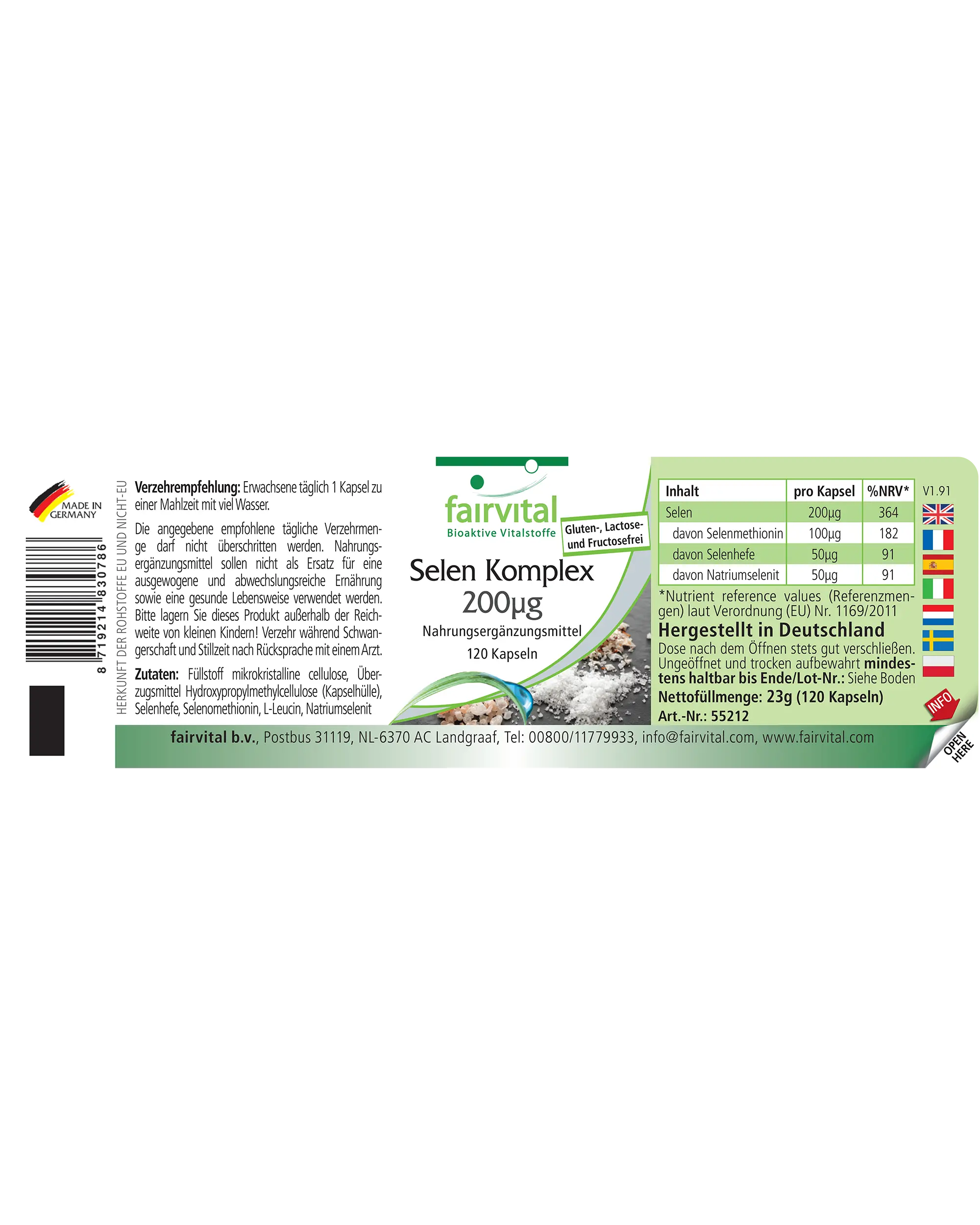 Selenio Complex 200μg | Fairvital