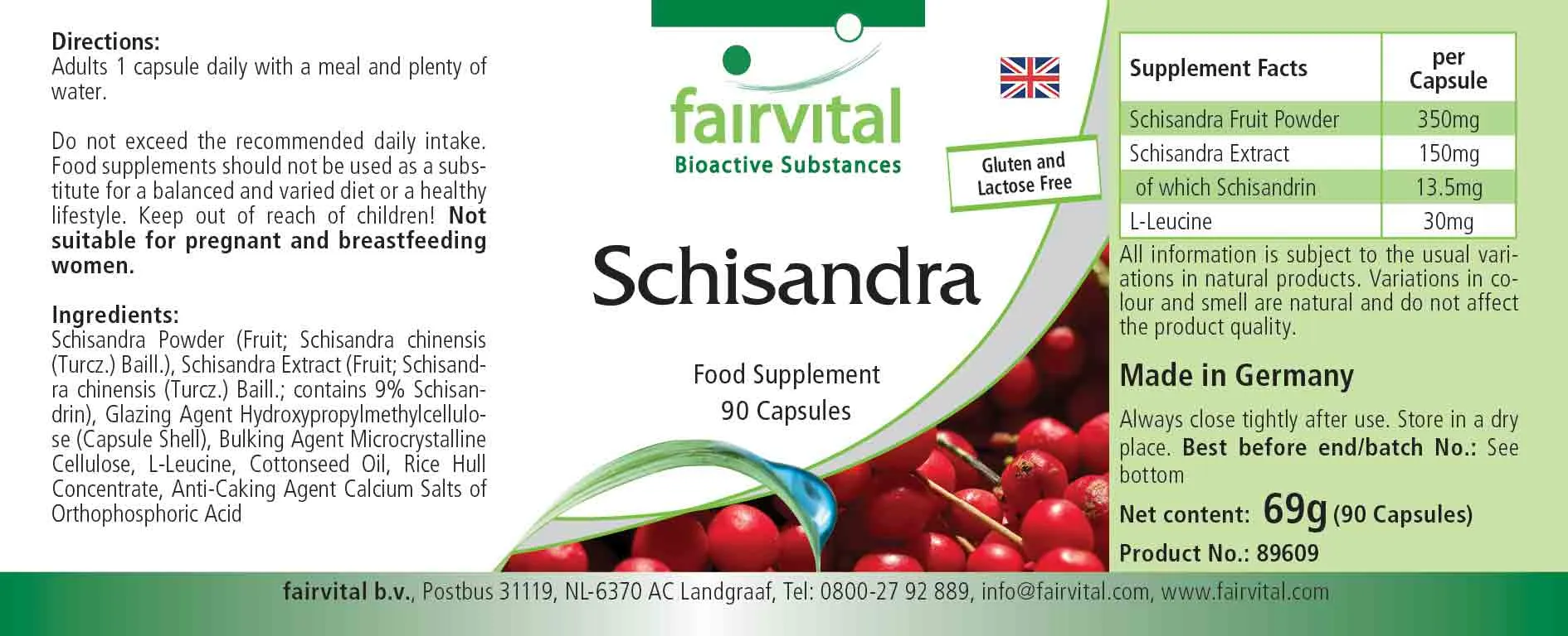 Schisandra - 90 capsules
