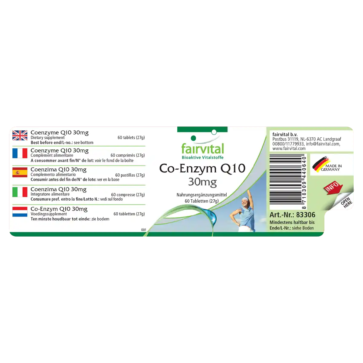 Coenzyme Q10 30mg - 60 tablets