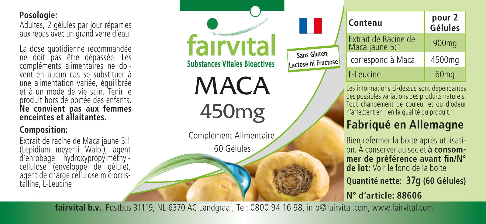 MACA 450mg - 60 Cápsulas MACA 450mg - 60 Cápsulas