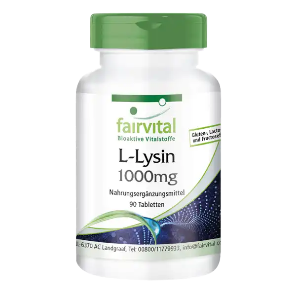 L-Lisina 1000mg - 90 comprimidos