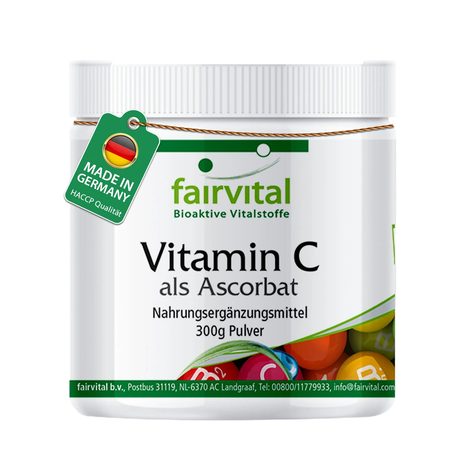 Vitamina C come ascorbato - 300g di polvere Vitamina C come ascorbato - 300g di polvere