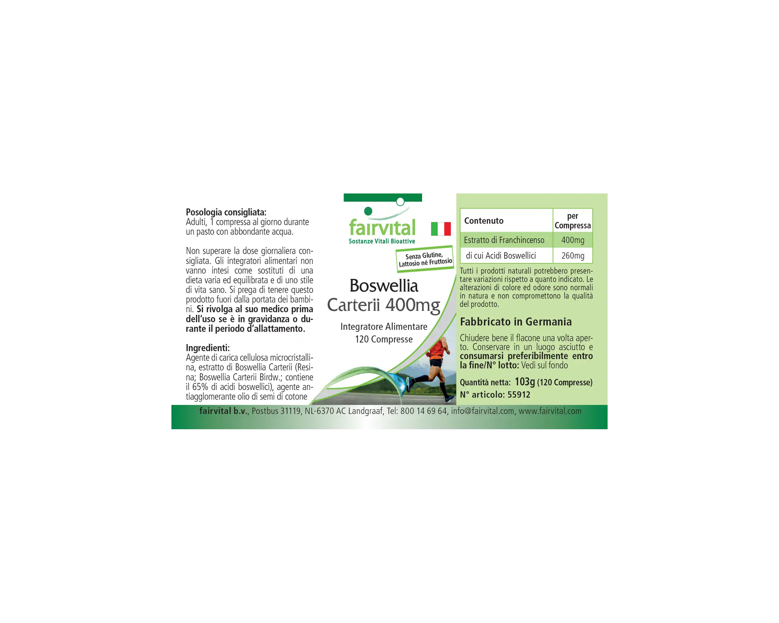 Boswellia Carterii 400mg - 120 Tabletten - Afrikanischer Weihrauch-Extrakt - Hochdosiert | Fairvital